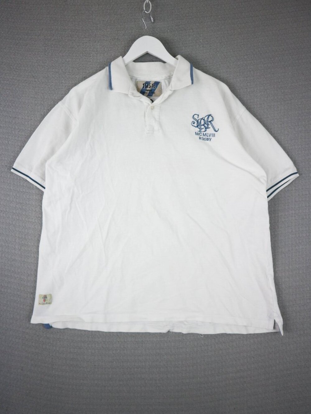 Serge Blanco 1958 Rugby Shirt Mens Polo Button Up 3XL